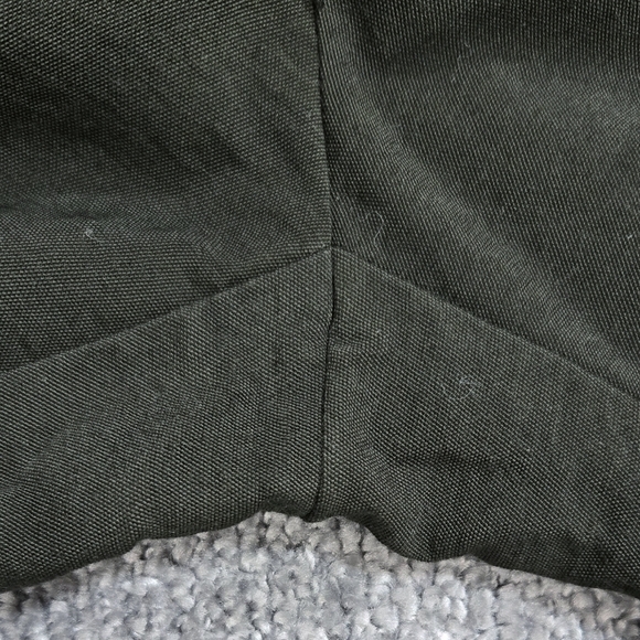 LOFT Olive Green High Rise Wide Leg Cropped Button Front Lightweight Fluid Pants - Picture 10 of 10